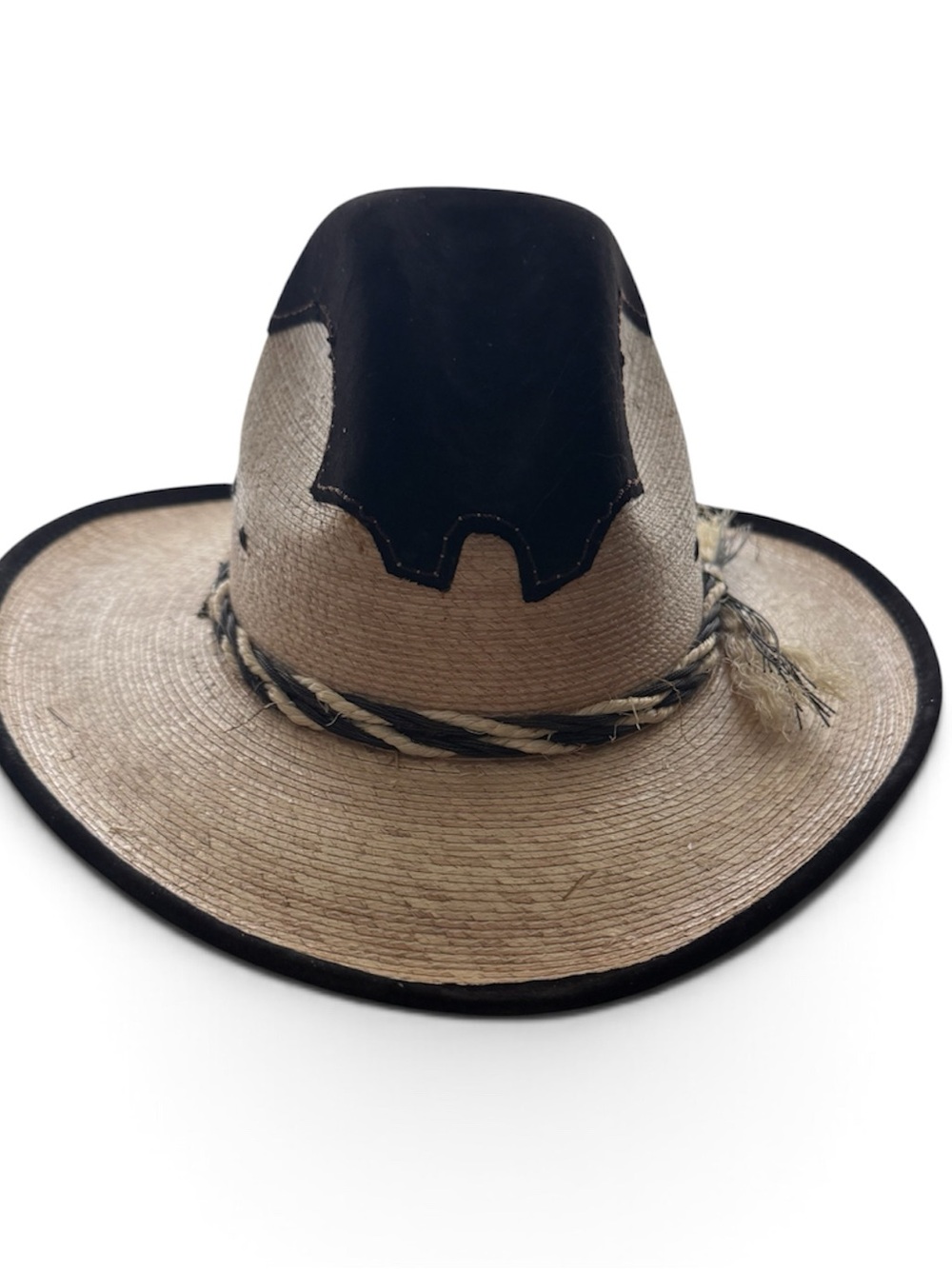 NWOT baby handmade palm-leaf cowboy western hat